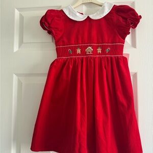 Good Lad Red Dress with White Collar